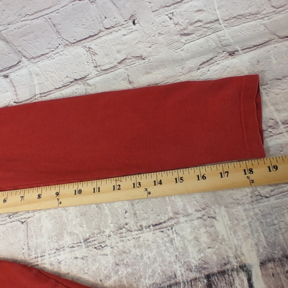 Life is Good V Neck Crusher T "Trees" Red Long Sleeve M - Picture 12 of 12